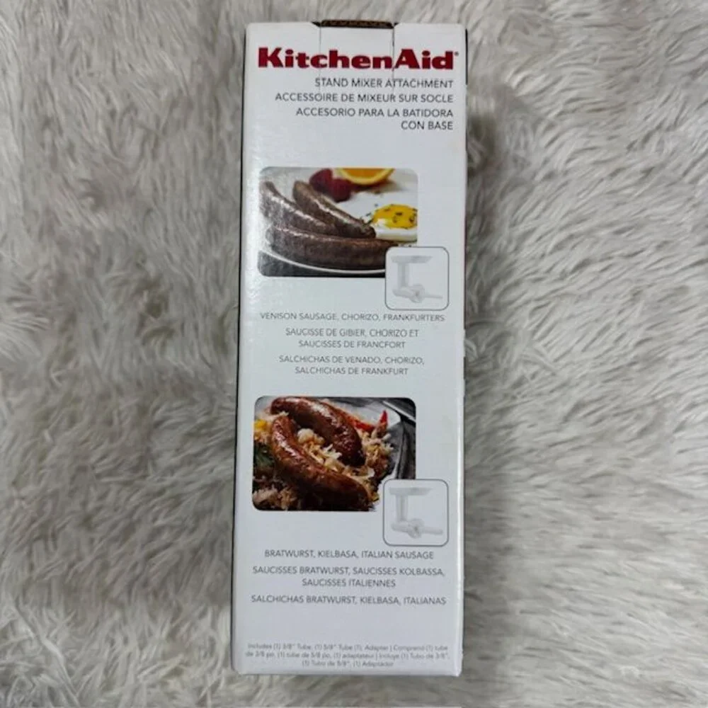 KitchenAid Sausage Stuffer Mixer Attachment + Home Sausage Making Book + Pricker - Picture 4 of 16